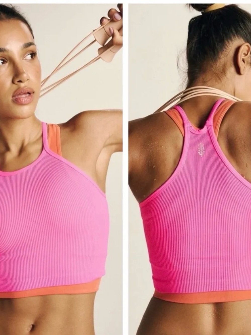 Free People Happiness Runs cropped tank. Size XS.